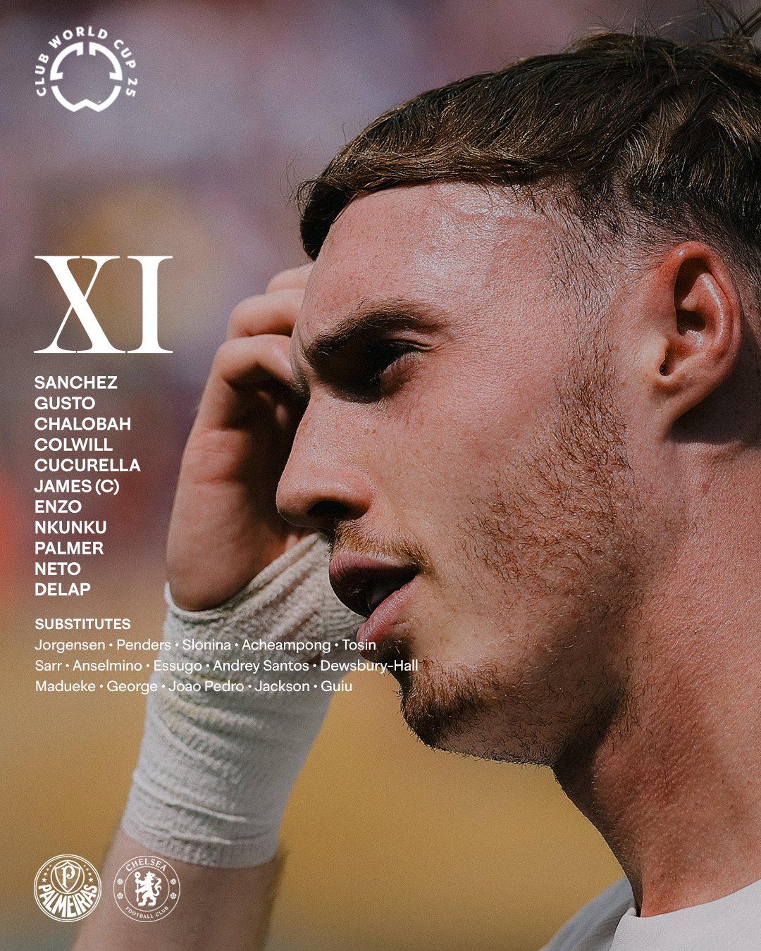 皇冠体育投注-切尔西vs帕尔梅拉斯首发:内托先发,埃斯特旺出战,佩德罗替补