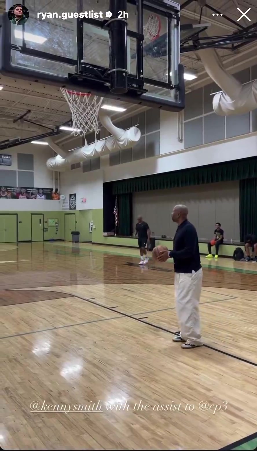 皇冠体育-还能看到老炮上场吗？40岁保罗今天在训练中空接挂筐暴扣